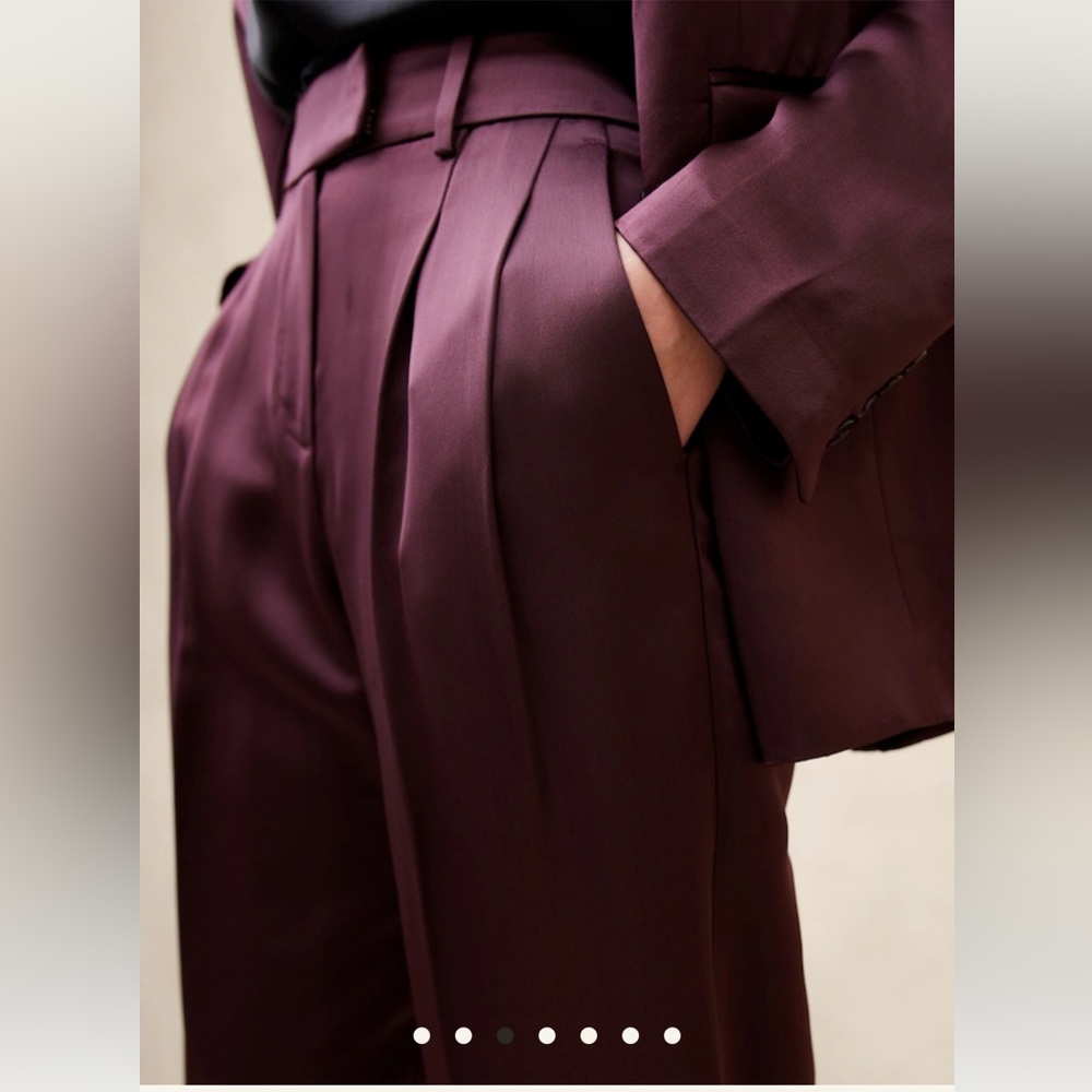 COPY - NWT BANANA REPUBLIC Pleated Italian Satin Pants